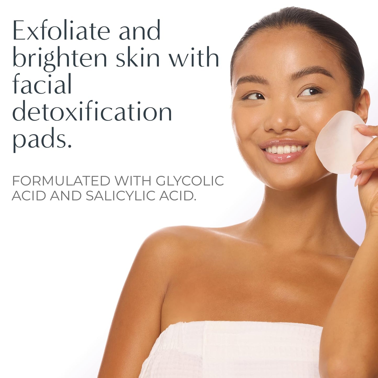 Exfoliating Detox Pads | Surgeon-Created AHA/BHA Facial Pads for Deep Cleansing, Smoother Texture & Glowing Skin | Reduces Pores, Firms, Brightens